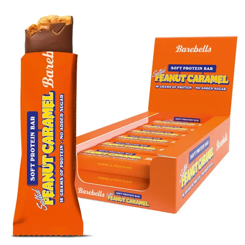 gymlabnutrition Barebells-Bar-Salted-Peanut-Caramel-55g-Box