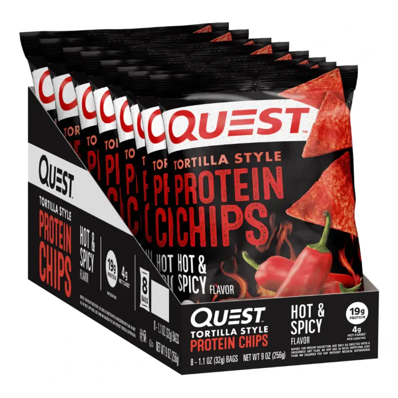 Best Quest-Nutrition-Tortilla-Style-Protein-Chips-32g-Hot-Spice-Box-