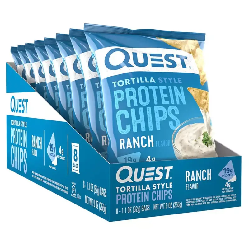 Best Quest-Tortilla-Style-Protein-Chips-Ranch-Flavor-8-Bags